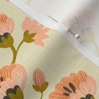 Peach Scandi Flowers - SMALL