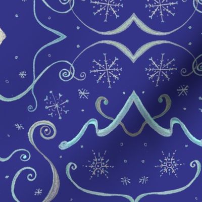 Art_Deco_blue_snowflake