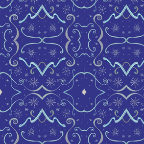 Art_Deco_blue_snowflake