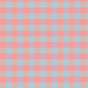 Spring Fling Series: Cotton Candy Plaid in Coral, Mint, and Lavender