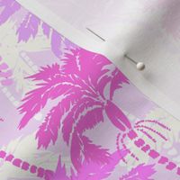 Boho Beach Tropical Palm Trees bright pink by Jac Slade