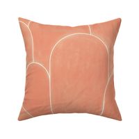 Minimal  arches - Peach pink - Large