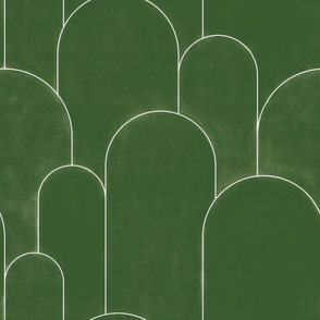 Minimal  arches - Green - Large