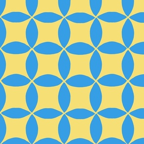 Tennis Balls Geometric - Let's Play Tennis - Overlapping Circles - Circle Geometric - Blue x Yellow
