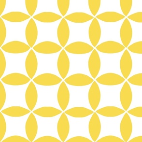 Tennis Balls Geometric - Let's Play Tennis - Overlapping Circles - Circle Geometric - Sun Yellow x White