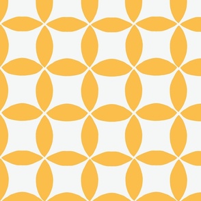 Tennis Balls Geometric - Let's Play Tennis - Overlapping Circles - Circle Geometric - Retro Yellow x White