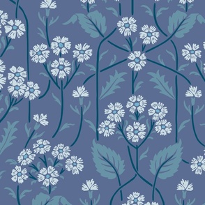 minimalist blossoms benjamin moore blue nova
