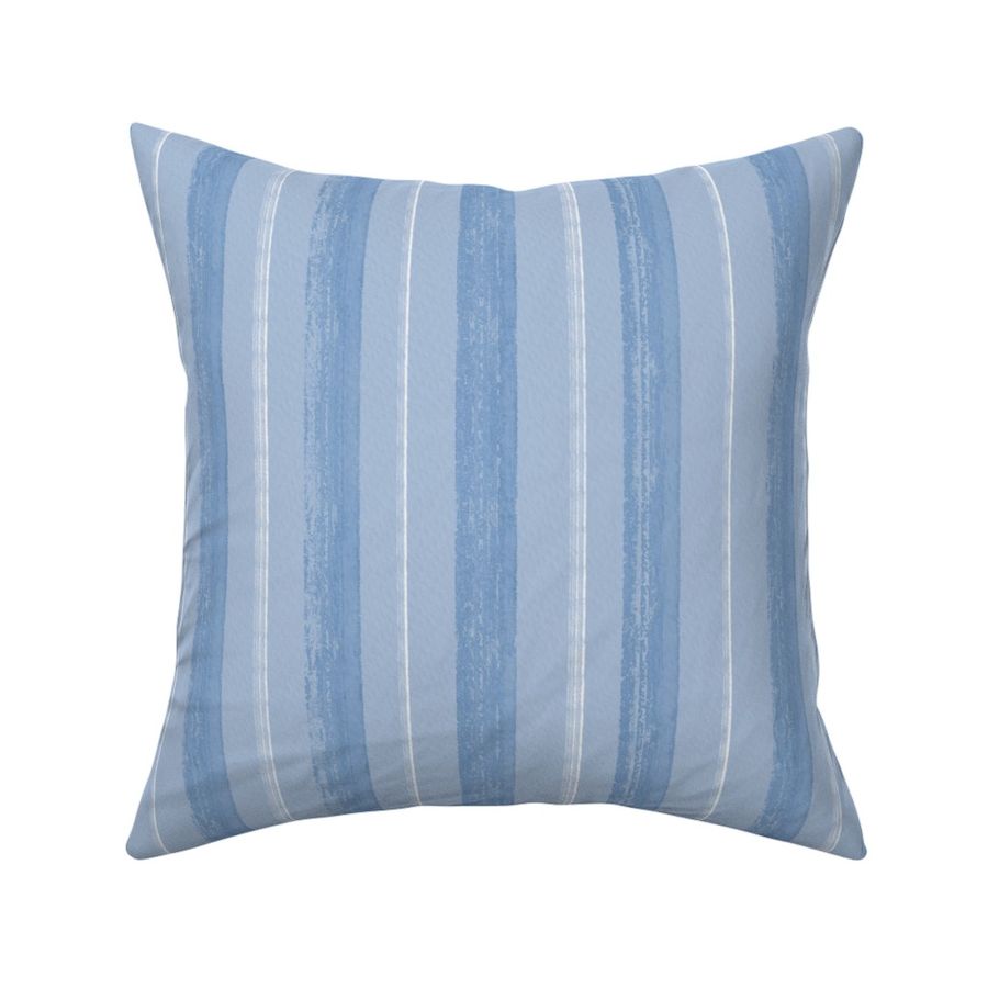 Rustic Coastal Stripes - Light Blue