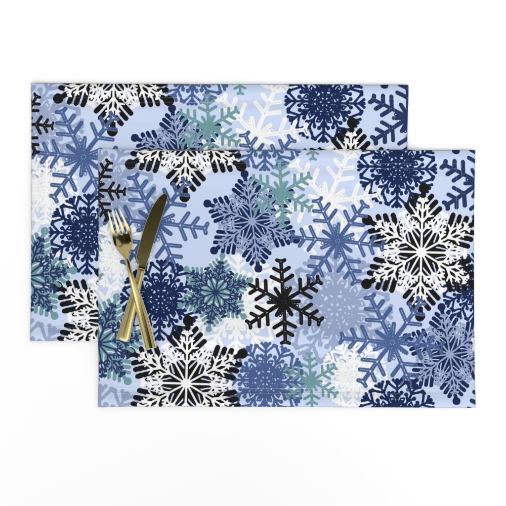 Snowflake holiday christmas pattern