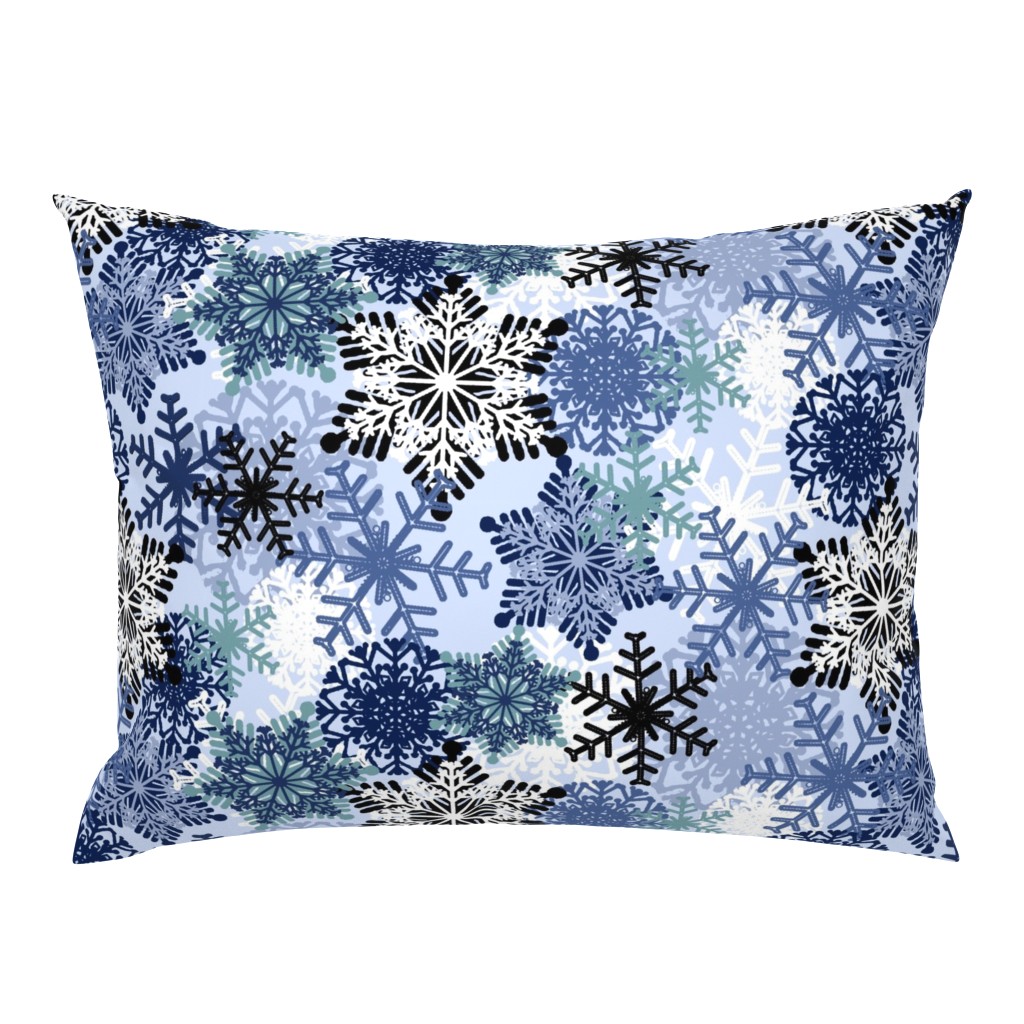 Snowflake holiday christmas pattern