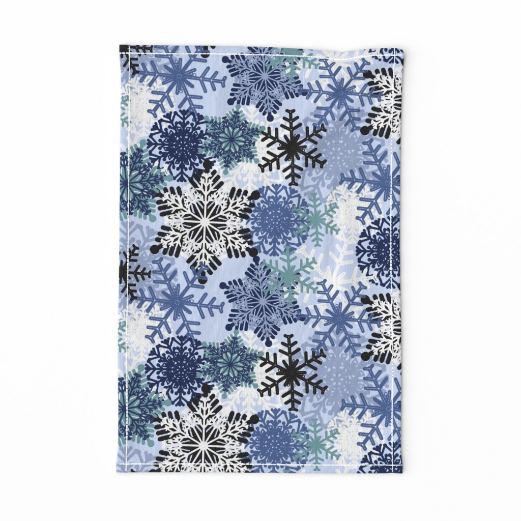 Snowflake holiday christmas pattern