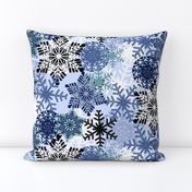 Snowflake holiday christmas pattern