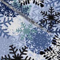 Snowflake holiday christmas pattern