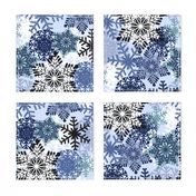 Snowflake holiday christmas pattern