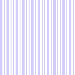 Pastel purple / lilac and white vertical stripe pattern