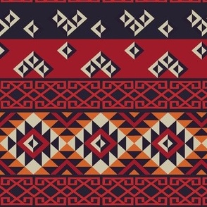 Mayan Red Pattern