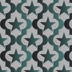 Stars gray green