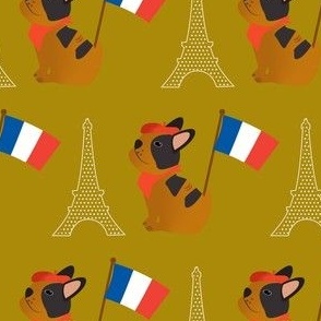 Frenchie / french bulldog / pet / mustard