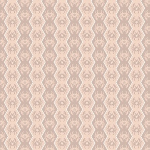 crabs on vertical stripes in soft powdery colors | nautical summer fabric | small