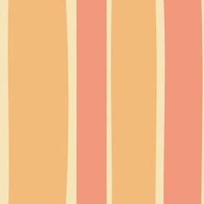 Decor Stripe-Mac-N-Cheese-Lil'Darlin Orange-Wheatland Cream-Bright Happy 50's Palette