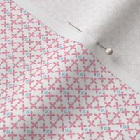 Light Pink & Blue Geometric Floral Pattern for Baby (Mini)
