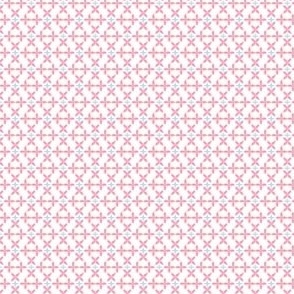 Light Pink & Blue Geometric Floral Pattern for Baby (Mini)