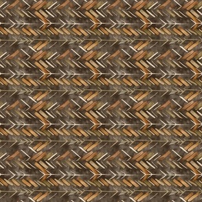 BROWN ETHNIC CHEVRONS FLWRHT