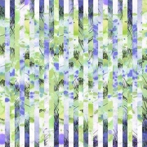 Sliced Watercolor - Green and Violet