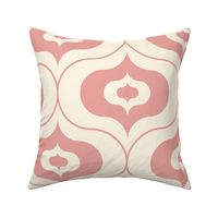 Double Ogee  2403031205 -cream, coral, coral on cream