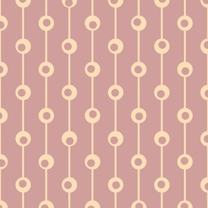 Warm minimalism - circles and lines - dusty pink 2