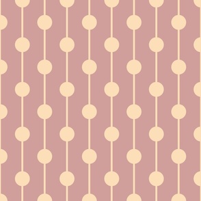 Warm minimalism - circles and lines - dusty pink 3