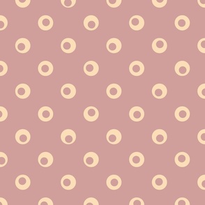 Warm minimalism - circles - dusty pink 4