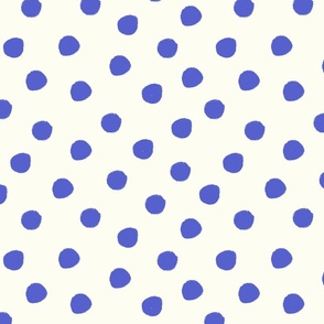 Blue polka dots