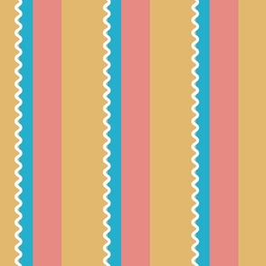 Large wiggle stripe - pink