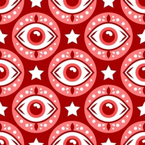 Evil Eye Red, Large Scale