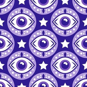 Evil Eye Purple Large Scale