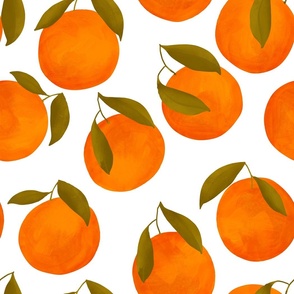 Hand Painted Orange Fruit