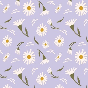 Daisy Meadow Floral_purple-and-white