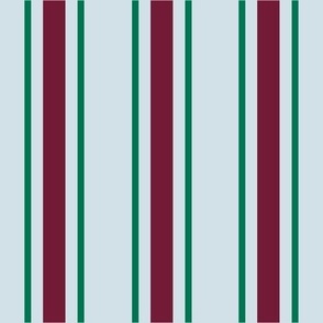 Holly & Cranberry Stripes on Ice
