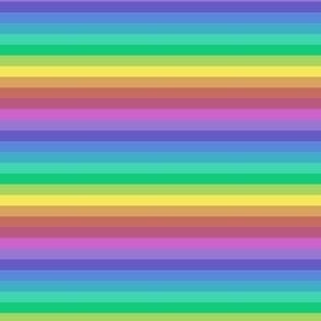 (XS) Gentle Rainbow Stripes Size XS