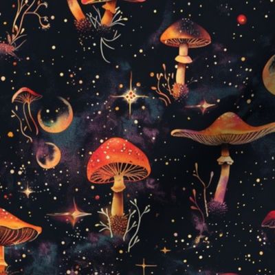 night sky mushrooms