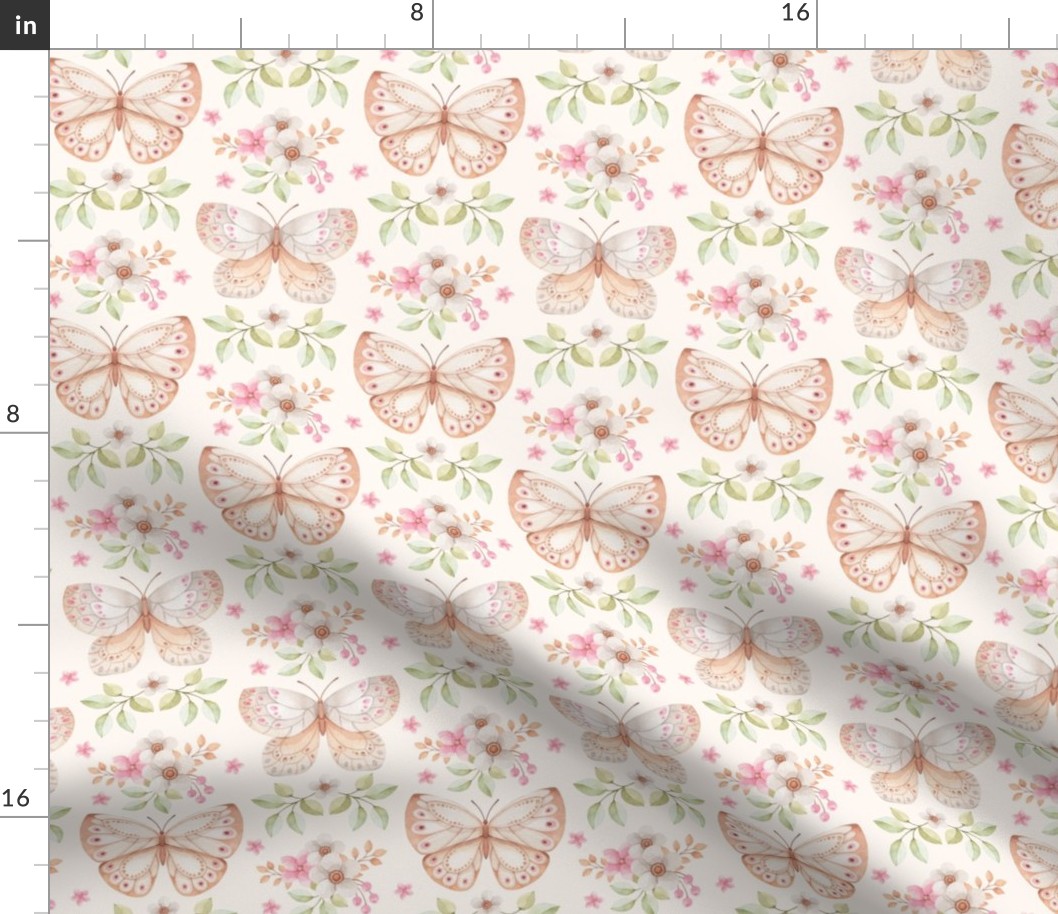 Butterfly Floral (pearl) 