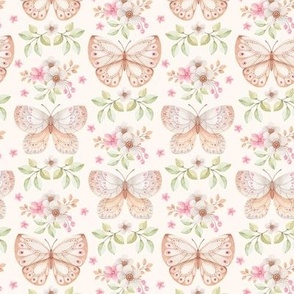 Butterfly Floral (pearl) small