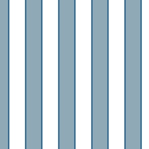 4" rep stripes blue white