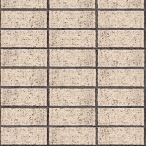Mid-century Stone Faux Stone Horizontal Tile Wallpaper - Ideal for Kitchen, Bathroom, Laundry, Living Room
