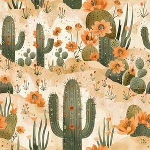 Desert Cactus Landscape