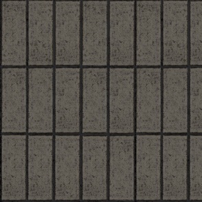 Mid-century Gray Green Faux Stone Vertical Tile Wallpaper - Ideal for Kitchen, Bathroom, Laundry, Living Room