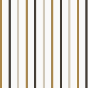 Gold Beige and Black Stripes (Medium Scale)