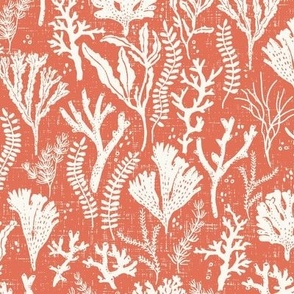 Textured Coral_Large_Flamingo Orange