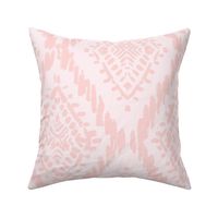 Scribbled Diamond Ikat  in pastel ballet slipper pink 